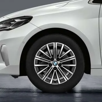 BMW V-spoke 833, Gunmetal Grey diamond polished X1 U11 