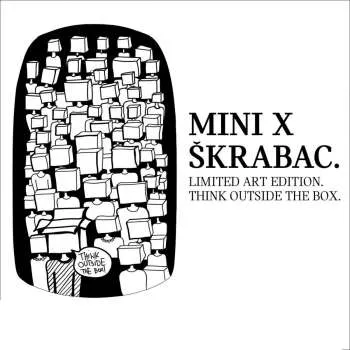 MINI X ŠKRABAC Think outside the box stiker 