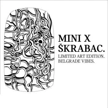 MINI X ŠKRABAC Belgrade vibes stiker 