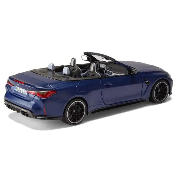 BMW Miniatur M4 Cabrio (G83), 1:18 (blue metallic) 