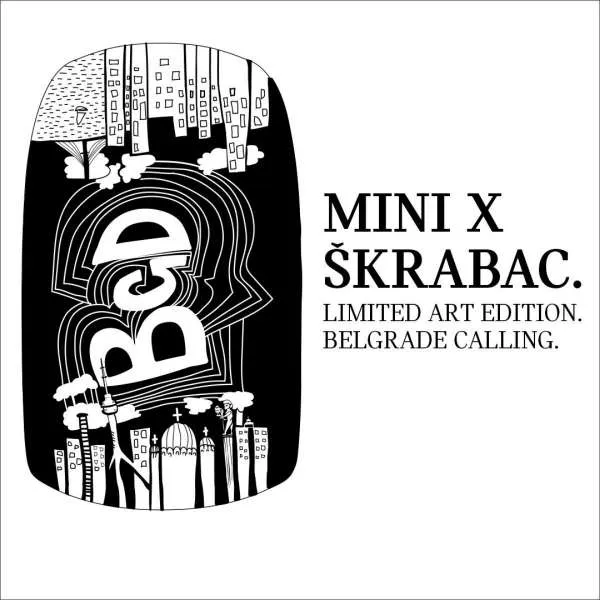 MINI X ŠKRABAC BGD stiker 